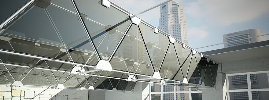 Ricerca e sviluppo vetro strutturale con la tecnologia TVT